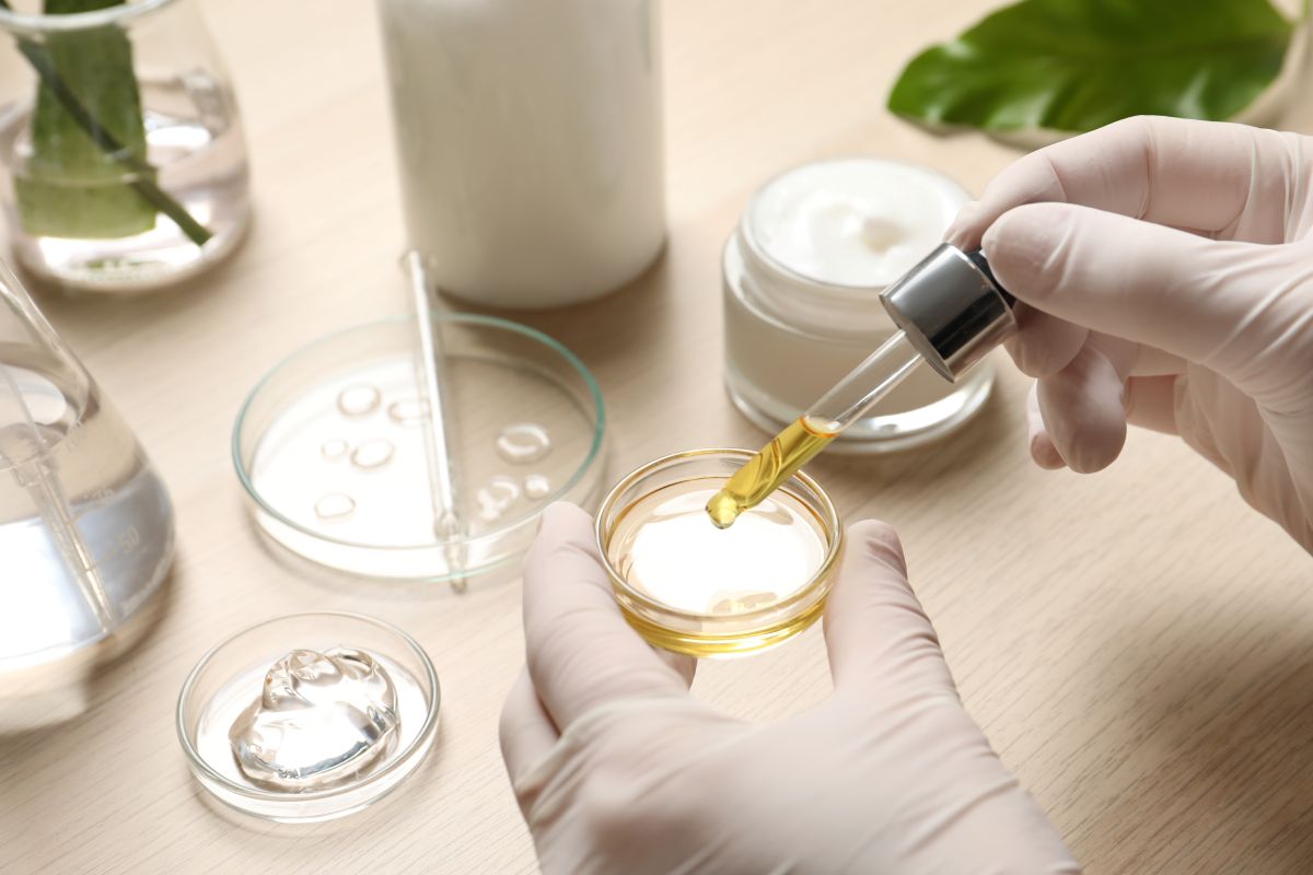 cosmetic ingredient beker glas